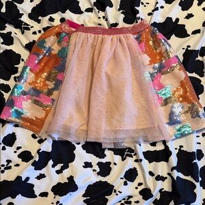 Cat & Jack Pink Glitter Waistband Skirt